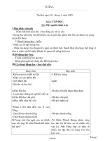 Giáo án môn học Vật lí lớp 6 - Tiết 25: Nhiệt kế - Nhiệt giai