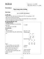 Kế hoạch bài học lớp 1 - Tuần số 32 năm 2009