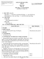 Giáo án Toán - Tiết: 131 - Bài: Xăng – ti – mét. Đo độ dài