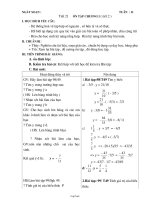 Bài giảng môn học Đại số lớp 7 - Tuần 11 - Tiết 21: Ôn tập chương I ( tiết 2 )