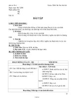 Giáo án Tin học 8 - Tiết 33-34 - Trường THCS Thị trấn Bát Xát