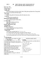 Giáo án Toán Đại số 8 tiết 11: Phân tích đa thức thành nhân tử bằng phương pháp nhóm hạng tử