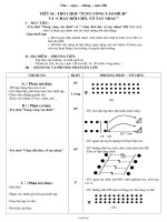 Giáo án Thể dục 2 - Tiết 56: Trò chơi “tung vòng vào đích” và “chạy đổi chỗ, vỗ tay nhau”