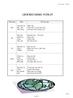 Giáo án Lớp 1 - Tuần 27 - Năm học 2003-2004