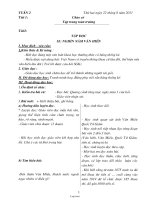 Giáo án môn học lớp 5 - Tuần thứ 2 năm 2011