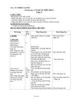 Giáo án Tự nhiên xã hội 4 - Tuần 5: Cơ quan tiêu hoá