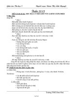 Giáo án Tin học 7 tuần 12-13 tiết 23-24-25-26: Học địa lý thế giới với Earth Explorer