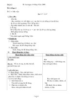 Kế hoạch bài học lớp 1 - Tuần thứ 5