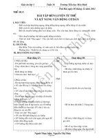 Giáo án Lớp 3 - Tuần 16 - Trường Tiểu học Hòa Bình