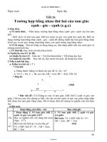 Giáo án Hình học 7 tiết 25: Trường hợp bằng nhau thứ hai của tam giác cạnh - góc - cạnh (c.g.c)