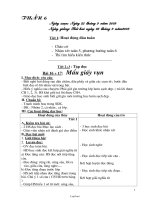 Giáo án Lớp 2 - Tuần 6 - Năm học 2009-2010