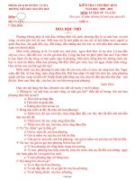 Kiểm tra cuối học kì II - Năm học: 2009 - 2010 môn: Luyện từ và câu trường tiểu học Nguyễn Huệ