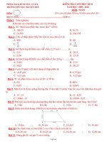 Kiểm tra cuối học kì II năm học: 2009 - 2010 môn: Toán