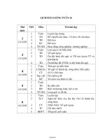 Lịch báo giảng tuần 16 - Lớp 3