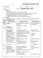 Giáo án Học vần lớp 1 - Bài 95 đến bài 99