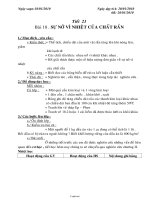 Giáo án Vật lý 6 - Tiết 21 - Bài 18: Sự nở vì nhiệt của chất rắn