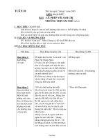 Giáo án các môn khối 1 - Tuần 10