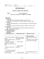 Giáo án Hoạt động ngoài giờ lên lớp 7 chuẩn