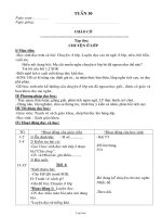 Thiết kế bài học lớp 1 - Tuần 30