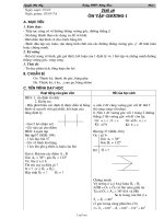 Bài giảng môn học Hình học lớp 7 - Tiết 18: Ôn tập chương I