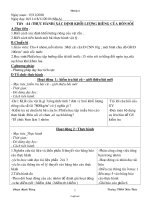 Giáo án lớp 6 môn Lí - Tiết 14 : Thực hành: Xác định khối lượng riêng của hòn sỏi