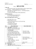 Giáo án môn học Tập đọc 1 - Bài 22: Hồ gươm