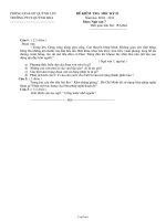 Đề kiểm tra học kỳ II năm học 2010 - 2011 môn: ngữ văn 7 thời gian làm bài: 90 phút