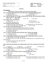 Kiểm tra học kì 1 môn: Tin học 7