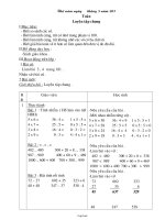 Giáo án môn Toán lớp 3 - Tiết 175: Luyện tập chung