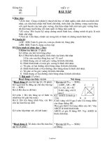 Giáo án môn Hình 8 tiết 17: Bài tập