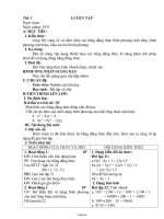 Giáo án Toán Đại số 8 tiết 5: Luyện tập