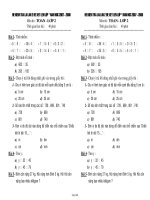 Đề kiểm tra lại lần 2 để xét lên lớp - Năm học 2007 - 2008 môn thi Toán lớp 2
