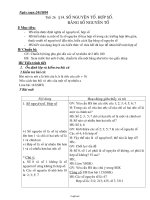 Giáo án Lớp 6 - Môn Số học - Tiết 26 - Bài 14: Số nguyên tố. Hợp số. Bảng số nguyên tố