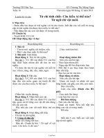 Giáo án Luyện từ và câu tuần 16: Từ chỉ tính chất- Câu kiểu Ai thế nào? Từ ngữ chỉ vật nuôi