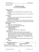 Giáo án môn Hình học lớp 6 - Tiết 15: Nửa mặt phẳng