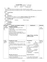 Giáo án môn Tiếng Anh 11 - Unit: 6 Lesson: writing - Period 48: Preparation