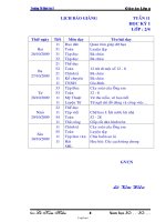 Giáo án các môn học lớp 2 - Tuần lễ 11 - Trường TH Định An 2