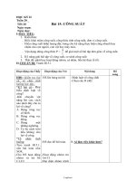 Giáo án học kì II môn Vật lí Khối 8 (bản đủ)