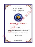 Giải pháp hoàn thiện hoạt động Content Marketing trên Website của Công ty Trách nhiệm hữu hạn BiCi Center