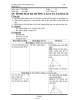 GA Hình học 7 - THCS Võ Trường Toản - Tiết 63: Tính chất ba đường cao của tam giác