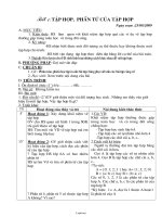 Giáo án Lớp 6a - Môn Số học - Tiết 1: Tập hợp, phần tử của tập hợp