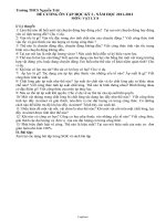 Đề cương ôn tập học kì I môn Vật lí Lớp 8 - Năm học 2011-2012 - Trường THCS Nguyễn Trãi