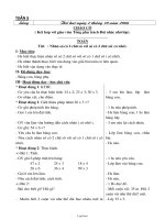 Giáo án 2 buổi Lớp 3 - Tuần 5 - Năm học 2006-2007