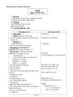 Giáo án Toán 1 - Tiết 121 - Bài: Luyện tập