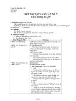 Giáo án Ngữ văn 8 Tuần 33 - Tiết 130, 131: Viết bài tập làm văn số 7: văn nghị luận