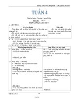 Giáo án các môn khối 1 - Trường TH Lê Thị Hồng Gấm - Nguyễn Thị Liên - Tuần 4