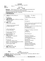 Thiết kế bài học khối 1 - Tuần dạy số 22