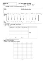 Kiểm tra chương III môn: Đại số lớp7