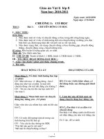 Giáo án Vật lý Lớp 8 (Full) - Năm học 2010-2011