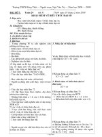 Giáo án Đại số 7 tuần 24 - Trường THCS Hồng Thái